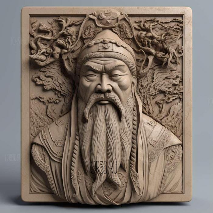 Qin Shi Huang 1 stl model for CNC